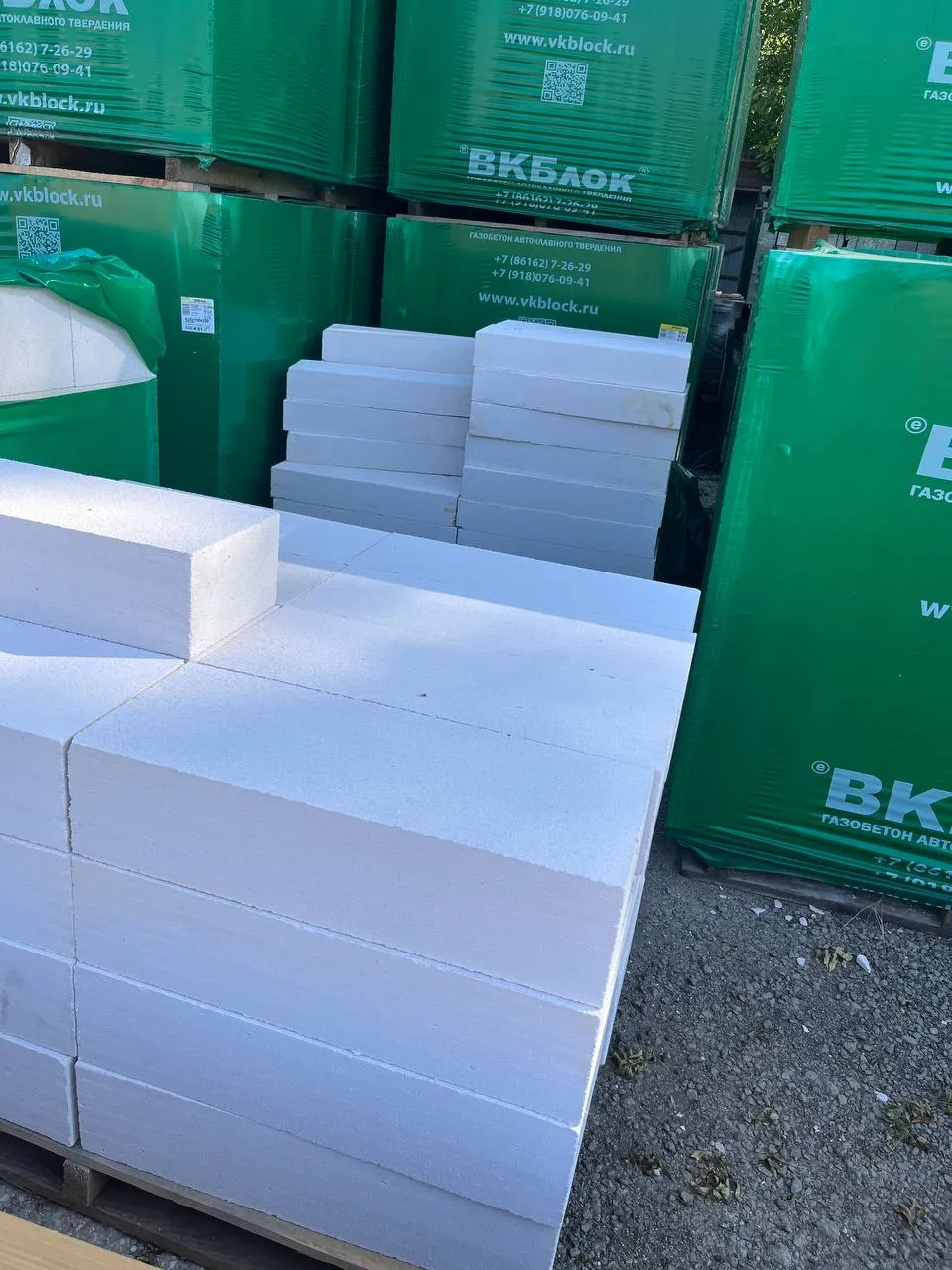 ВКБлок из газобетона 625*200*250 D 500
