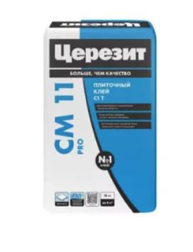 Клей для керамогранита и керамической плитки ЦЕРЕЗИТ СМ 11 PRO (25кг)